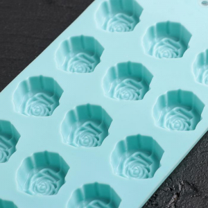 Форма для мармелада и шоколада "Розочки",15 ячеек