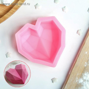 Молд  "Сердце" 7x6,5x2,5 см