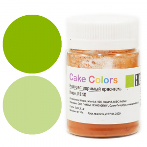 Водорастворимый сухой краситель Cake Colors Киви, 10г