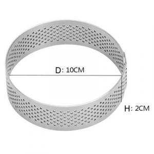 Кольцо для выпечки перфорированное d=10 см, h=2 см