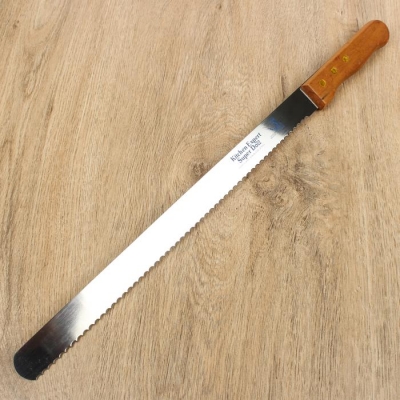 Нож для бисквита с крупными зубцами, рабочая поверхность 35 см